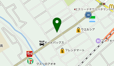 プラージュ理容近江八幡店の地図画像