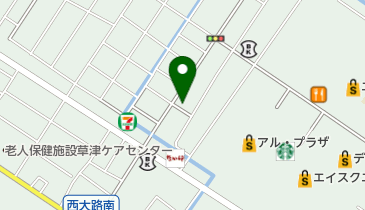 バイクショップ遊星の地図画像