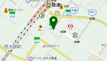 JEUGIAカルチャーセンターくさつ平和堂の地図画像