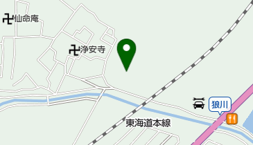 南笠公民館の地図画像