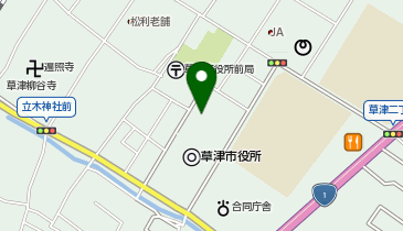株式会社滋賀銀行 草津支店 草津市役所代理店の地図画像