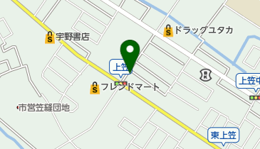 岡田理容院の地図画像