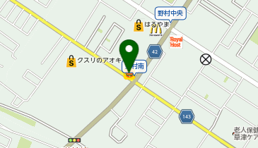 ピザハット草津店の地図画像