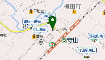 守山市地域職業相談室・ジョブプラザ守山の地図画像