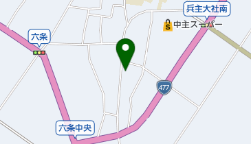 六条区民会館の地図画像