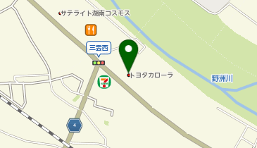 トヨタカローラ滋賀株式会社湖南店の地図画像