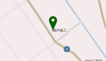株式会社高木紙工の地図画像