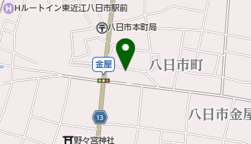 大森屋ふとん店の地図画像