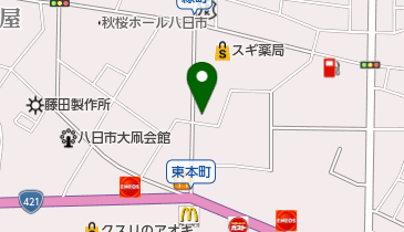 エステティックサロンラ・ヴィサージュ八日市店の地図画像