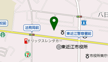 滋賀県東近江地域農業改良普及センターの地図画像