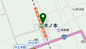 木之本観光案内所の地図画像