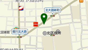 北大路整体療術院の地図画像