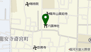 六請神社の地図画像