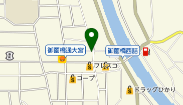 ハイライト食堂 御園橋店の地図画像