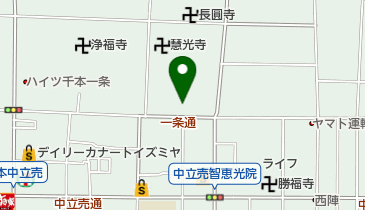 柘植織物株式会社の地図画像