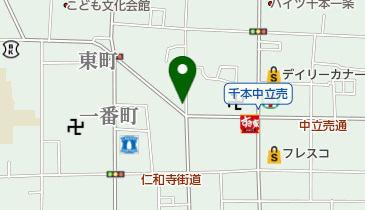 とれんど美容室の地図画像