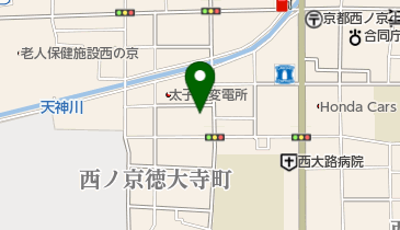 京都バイク便サービス集中オペレーションセンターの地図画像