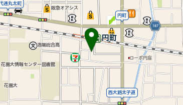 円町人見質店の地図画像