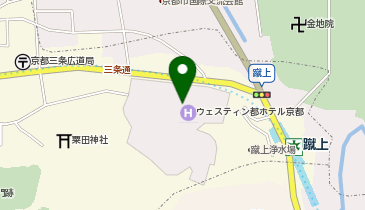 株式会社ちきりやガーデン ウェスティン都ホテル京都店の地図画像