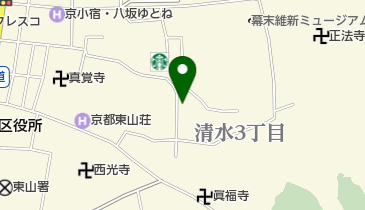 忘我亭清水店の地図画像