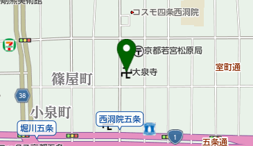 大泉寺の地図画像