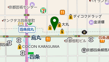 岡三証券株式会社京都支店の地図画像