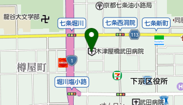 木津屋橋武田病院の地図画像