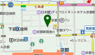 株式会社日本旅行 TiS京都西口支店の地図画像