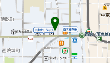 ゆめみし西院店の地図画像