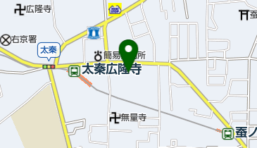 京都珠算連盟太秦教場の地図画像