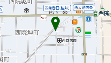 ほし山 西院店の地図画像