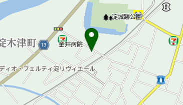 淀動物病院の地図画像