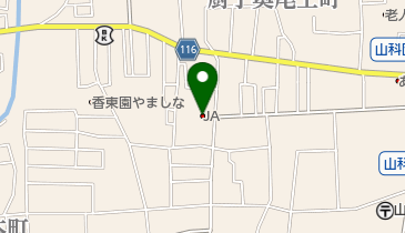 京都市農協 山科北部支店の地図画像