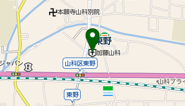 有限会社山科コンタクトの地図画像