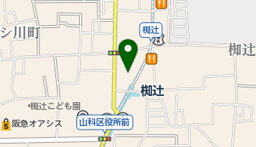 オックス・クリエーション 椥辻店の地図画像