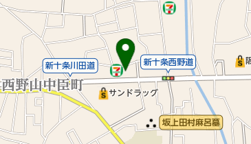 京都市 公設民営老人福祉施設 勧修老人デイサービスセンターの地図画像