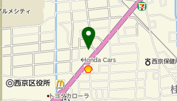 エステサロンRAKUの地図画像