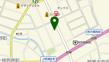 メガネのトゥーワン桂店の地図画像