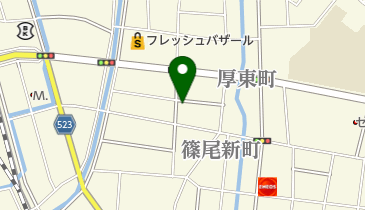 のなか美容室の地図画像