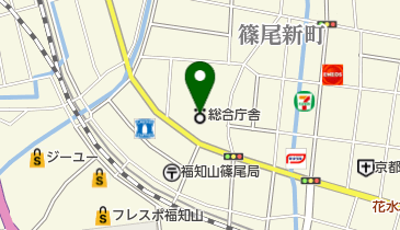 京都府中丹西保健所の地図画像