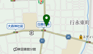 はせ川ふとん店の地図画像