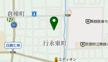 フジタ理容院の地図画像