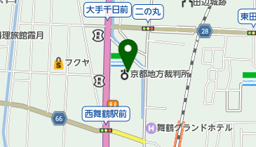 京都地方裁判所舞鶴支部執行官室の地図画像