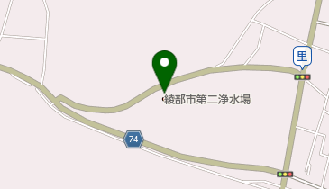 綾部市役所 上水道課の地図画像