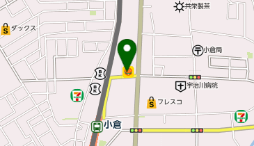 ピザハット宇治小倉店の地図画像