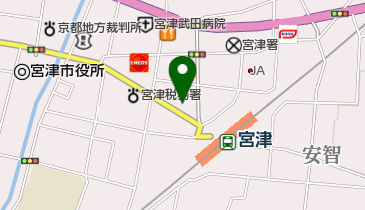 畑中自転車店の地図画像
