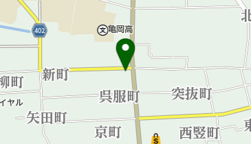 オガワ理容の地図画像