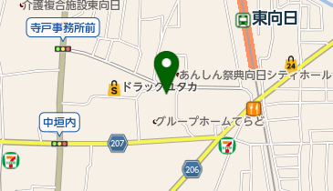 向日市 寺戸公民館の地図画像