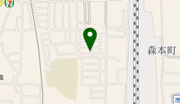 東クリーニング店の地図画像