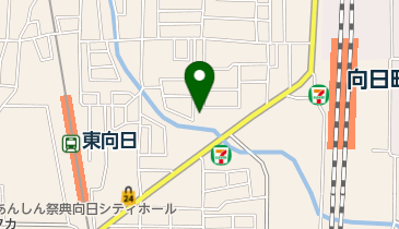 上治クリーニング店の地図画像